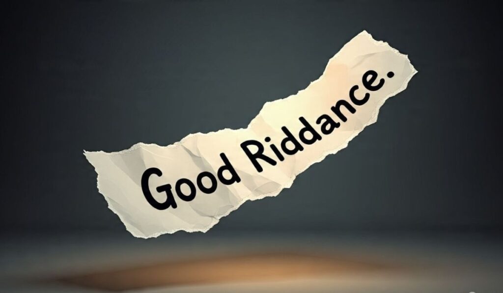 Origin of the Phrase “Good Riddance”