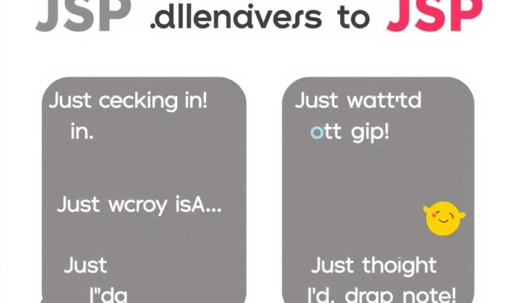 Casual Alternatives to “JSP” in Text