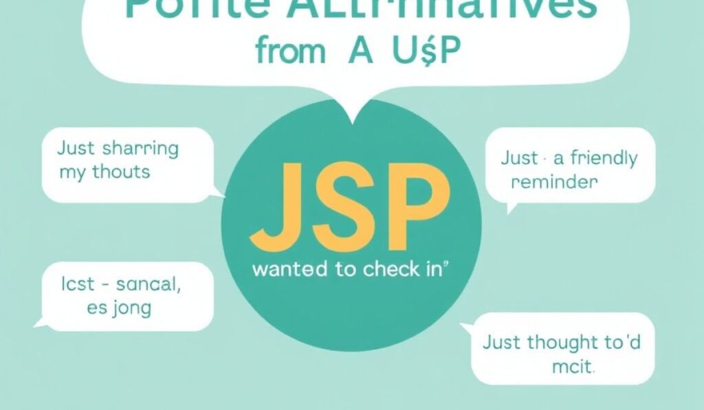 Polite Alternatives to “JSP” in Text