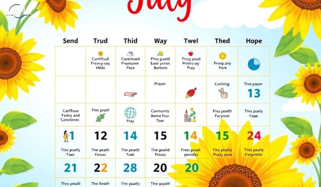 31 Prayer Ideas for the Month of July