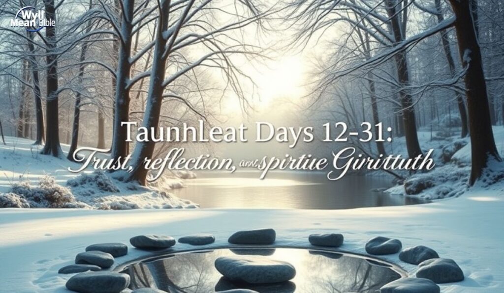 Days 12–31 Trust, Reflection, and Spiritual Growth