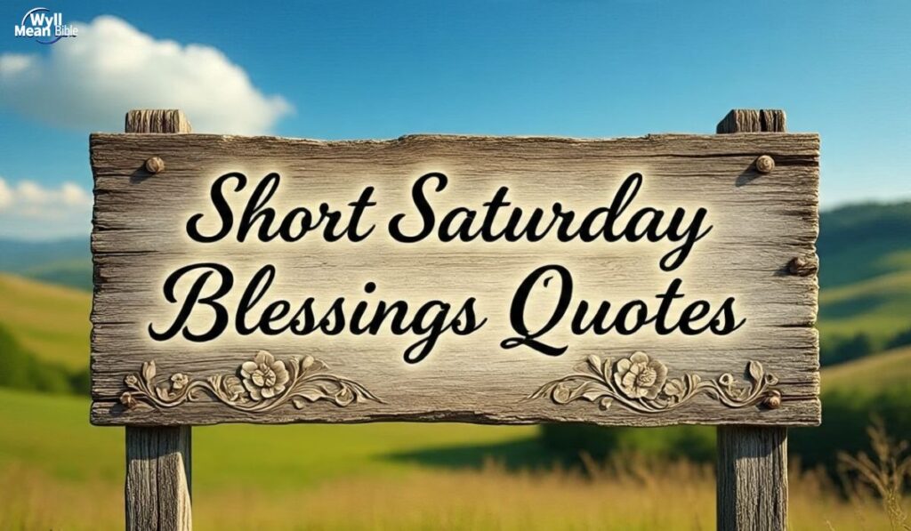 Short Saturday Blessings Quotes