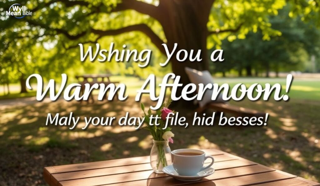 Warm Afternoon Blessings and Messages