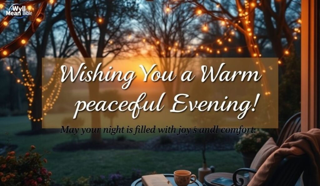 Warm Good Evening Wishes